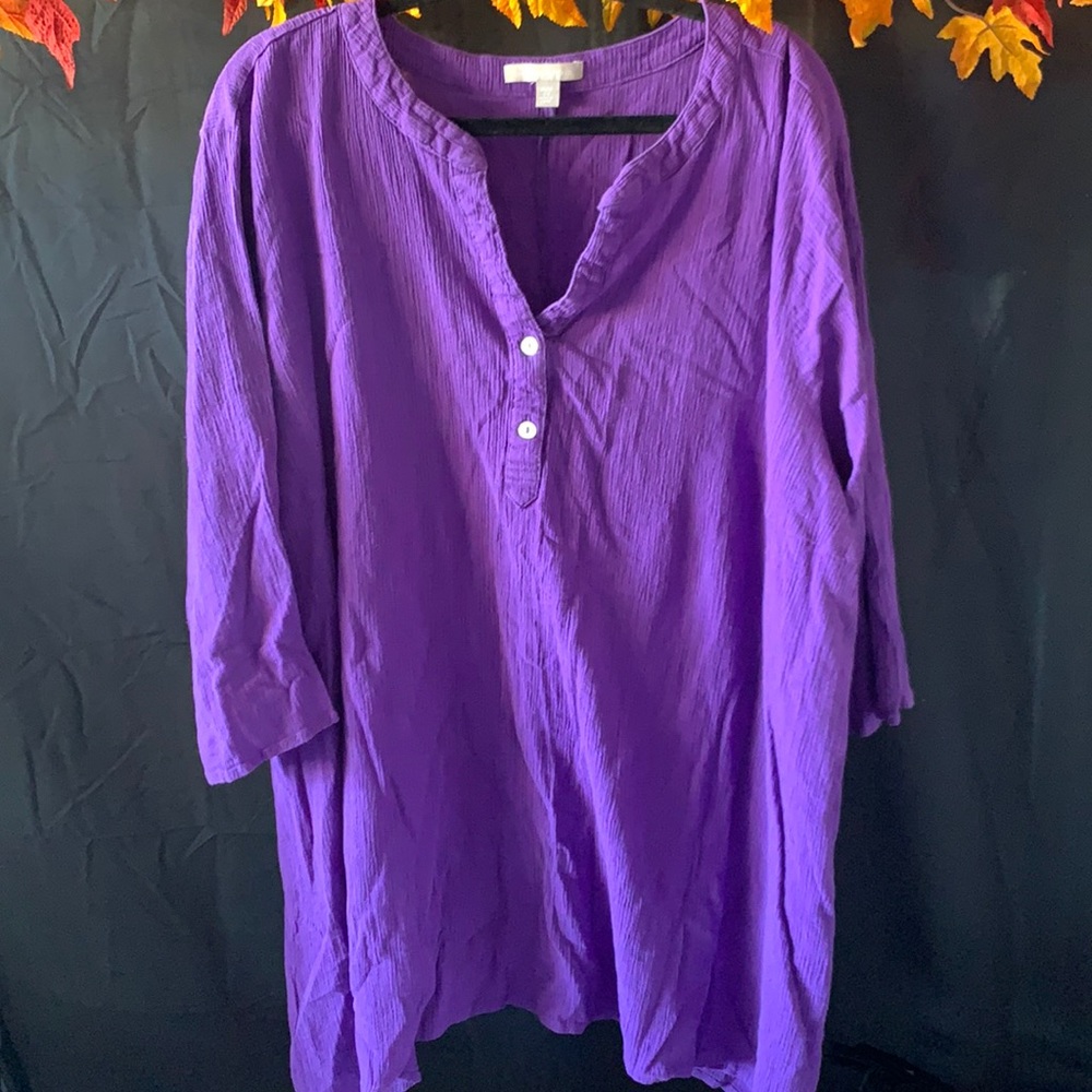 WOMAN WITHIN Purple Tunic